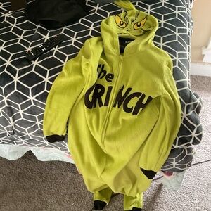 Dr. Seuss Grinch Kids One Piece Footie - Lime Green